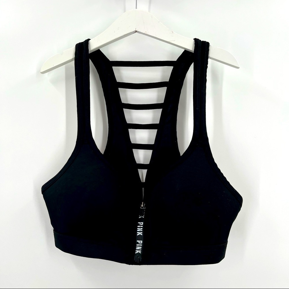 Pink Ultimate Victoria Secret Zip front closure xtra small